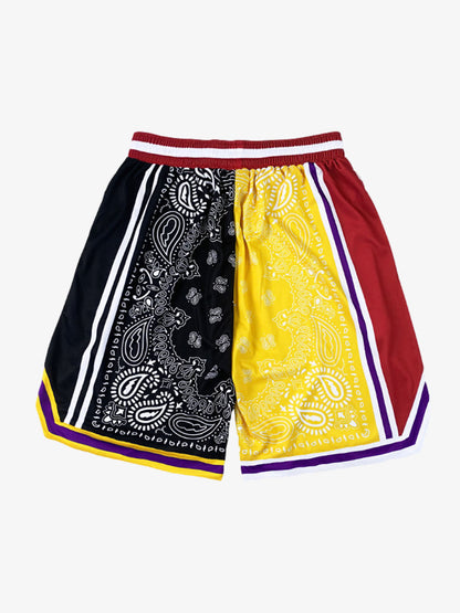 Revelse™  Paisley Print Lightweight Soccer Shorts