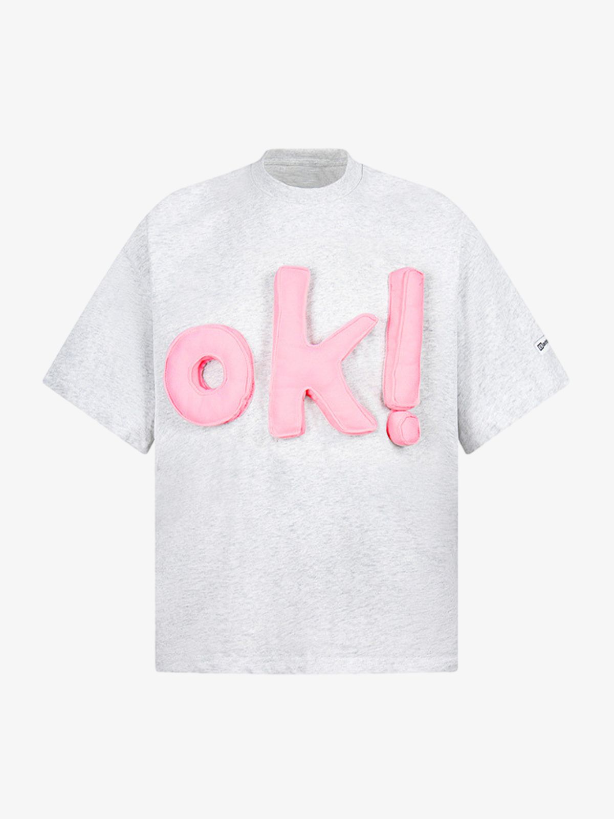 Graphic OK! Slogan Cotton T-Shirt