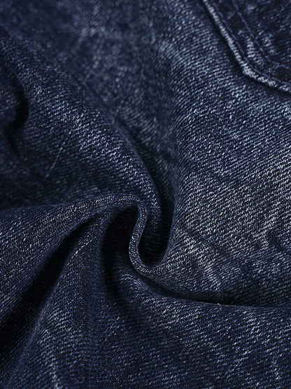 Revelse™ Wide Leg Washed Denim Shorts Blue
