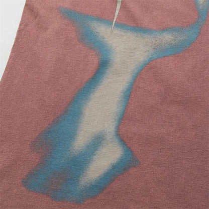 Graphic Face Print T-Shirt