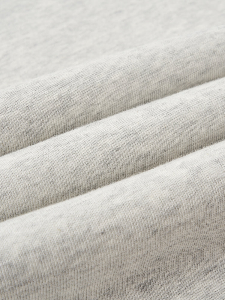 Oversized Cotton Blend Tracksuit Set Light Grey