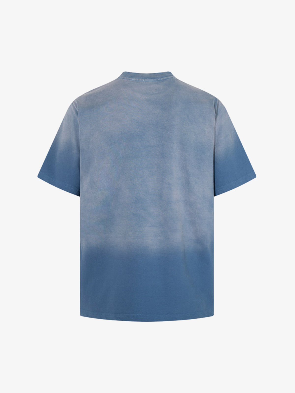 Angled front view of relaxed fit graphic cotton T-shirt