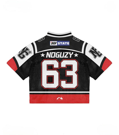 Unisex Mesh Football Jersey with Graphic Print