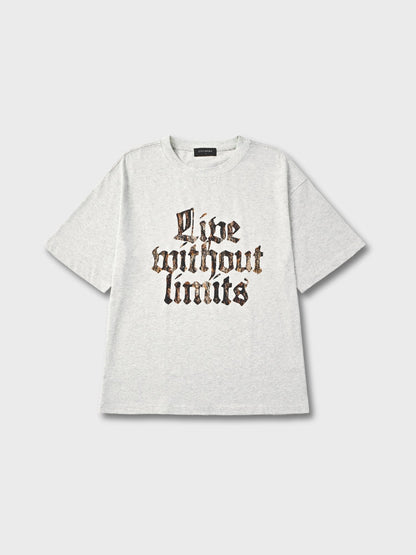 Oversized Cotton Camo Graphic T-Shirt