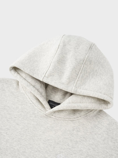 Oversized Cotton Blend Tracksuit Set Light Grey