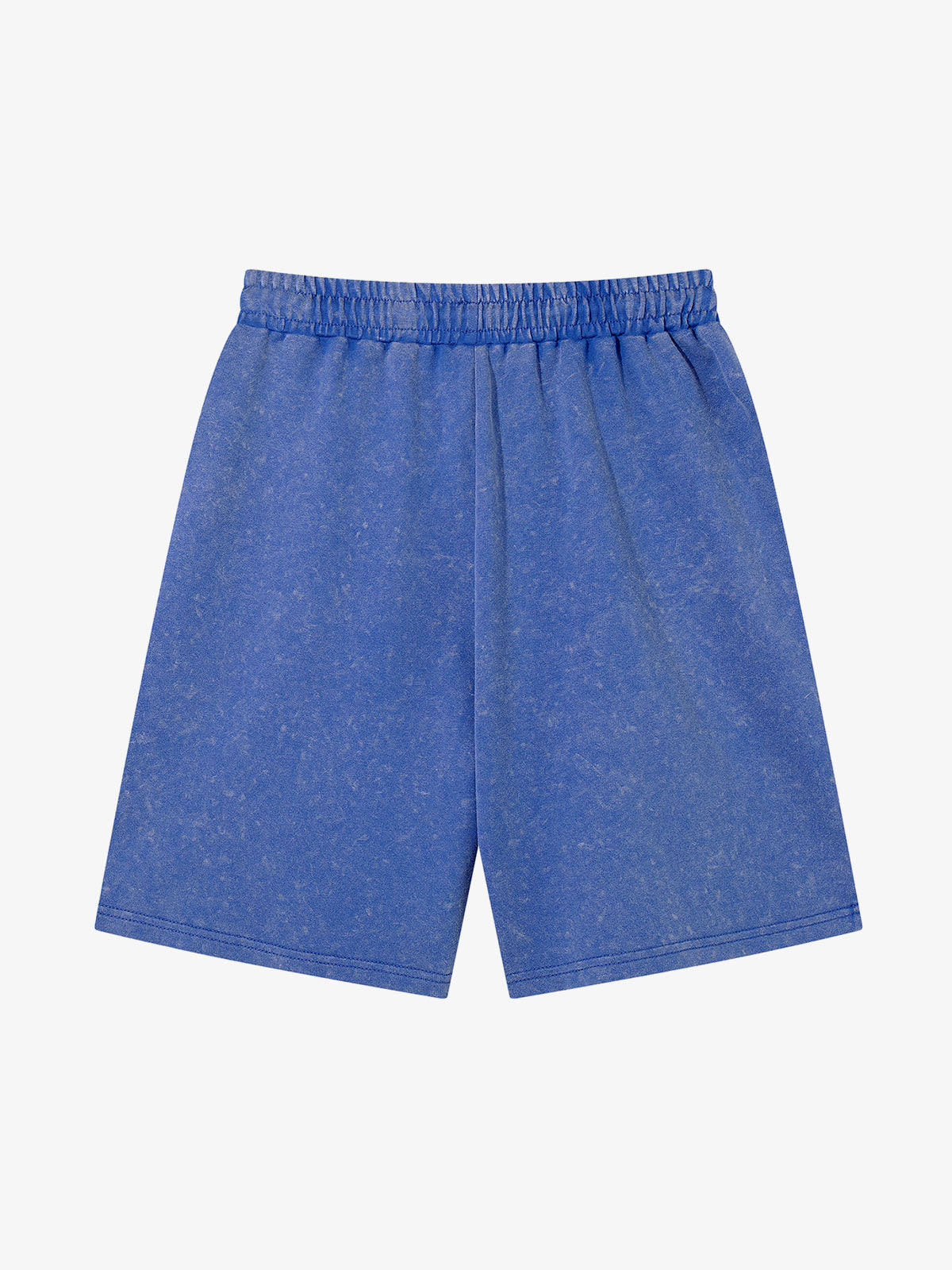Women's denim-style cotton shorts featuring a bold rhinestone design