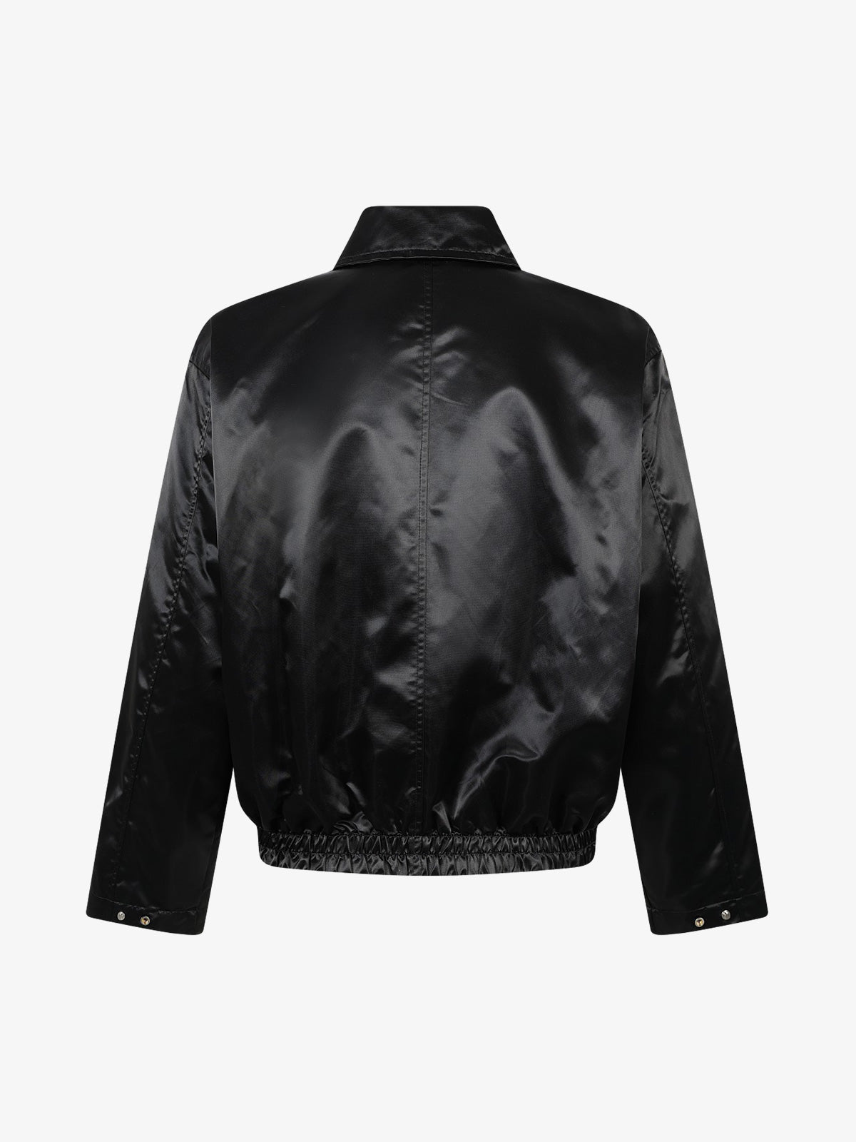 Back view of the embroidered varsity jacket