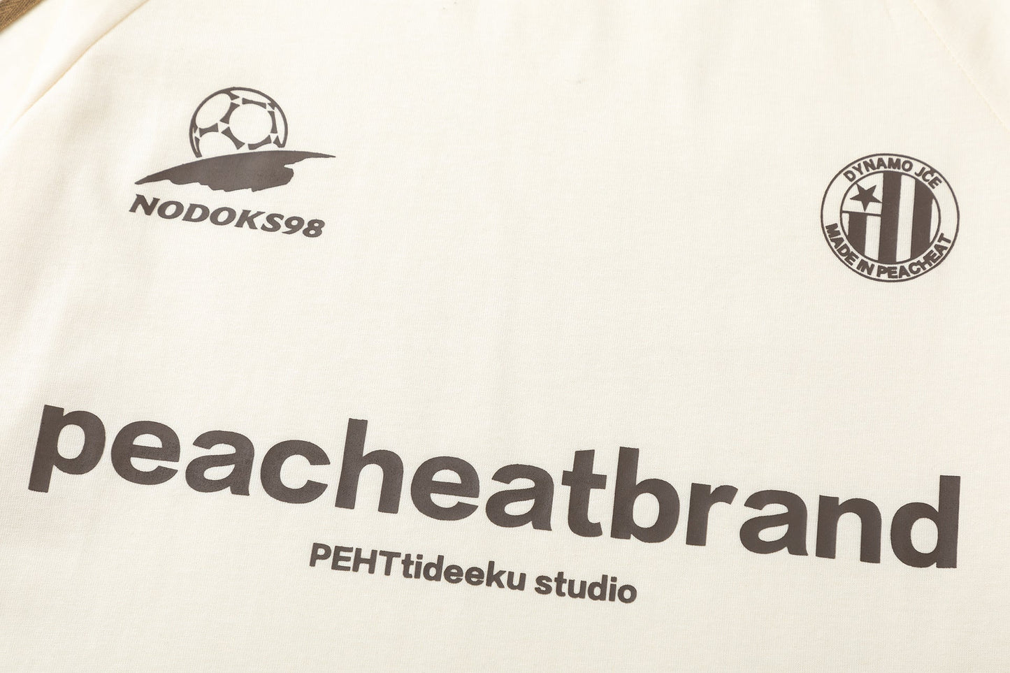 Peach Heat™ "Grand Prix" Oversized Racing Tee - Retro Color-Block Motorsports Graphic T-Shirt