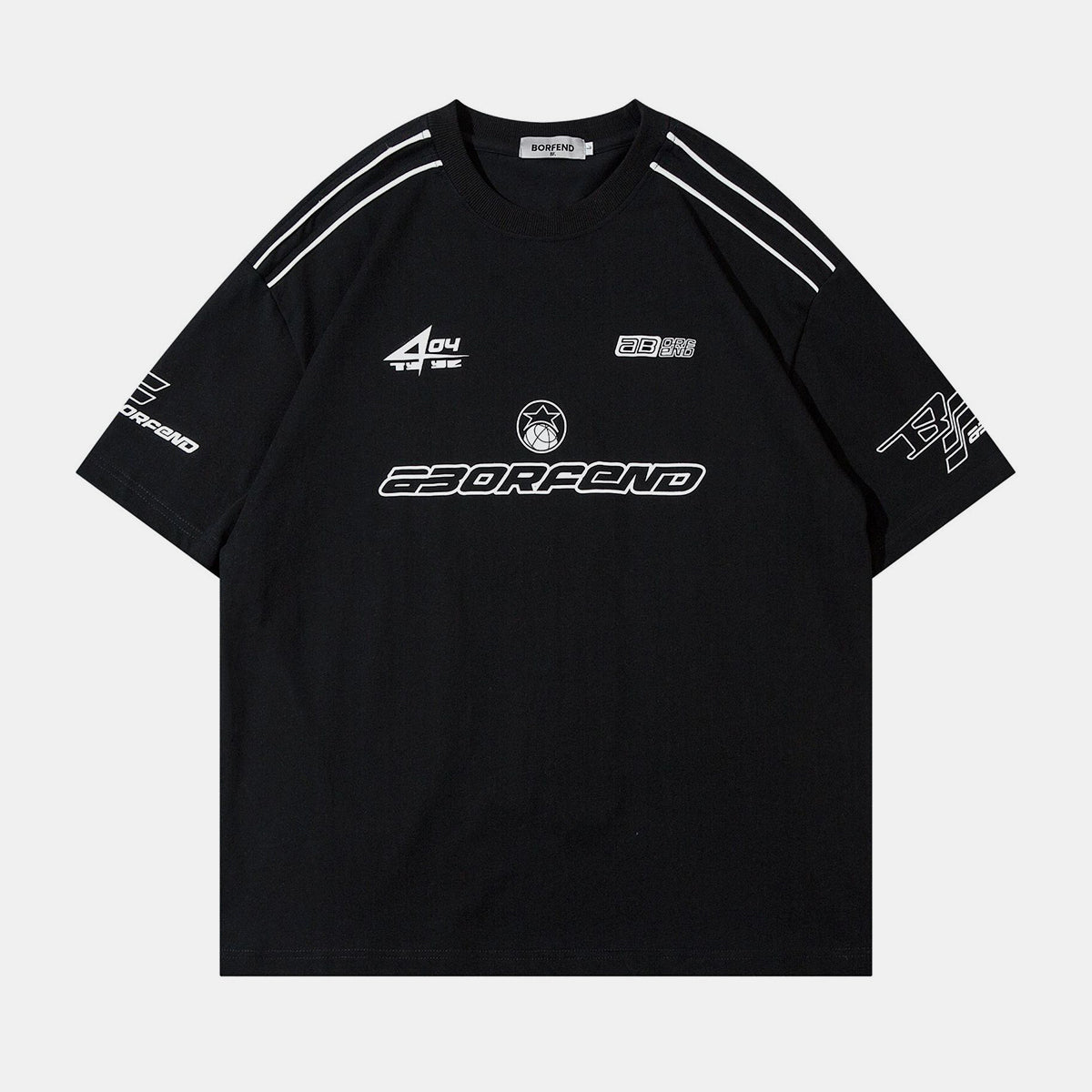 Oversized Varsity Racing Graphic T-Shirt