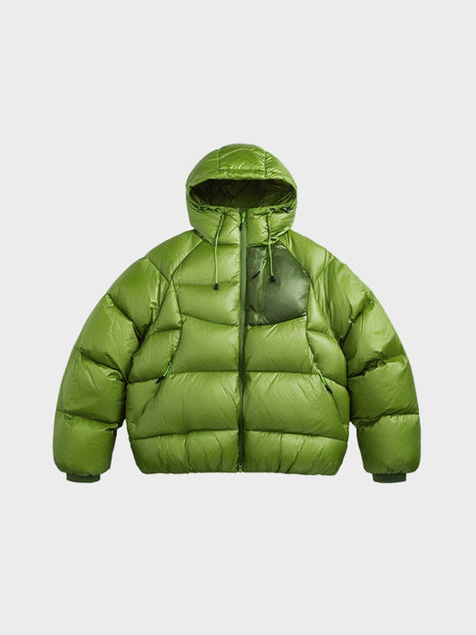 Down Puffer Jacket Insulated With White Duck Down