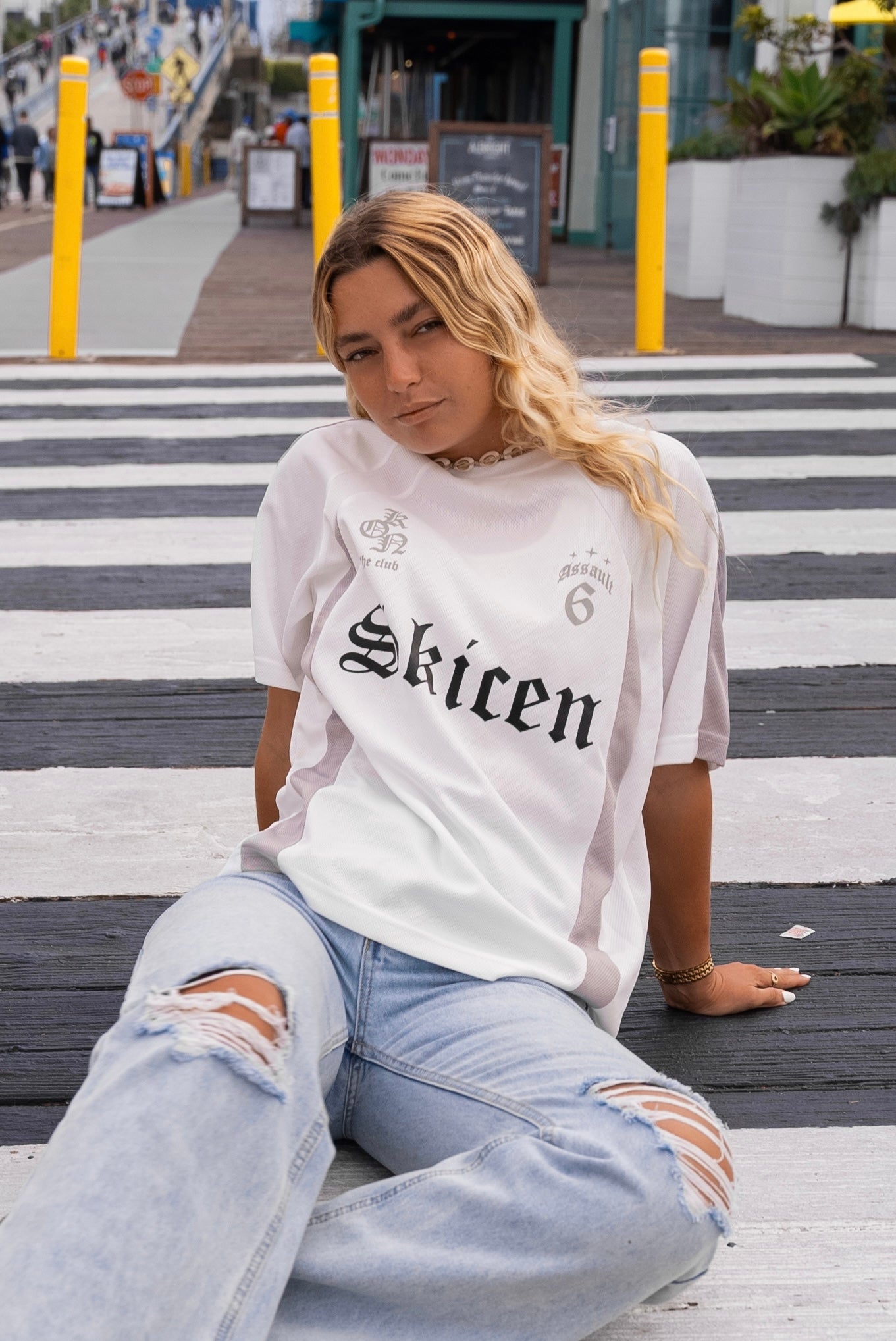 Vintage T-shirt showing its classic short sleeves and crew neckline
