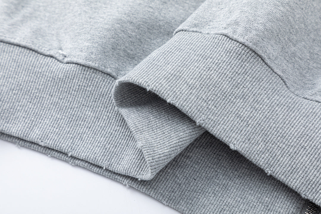 Zip-up hoodie styled as a casual everyday layer