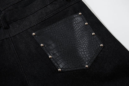 Double-waist barrel jeans styled for an everyday casual look