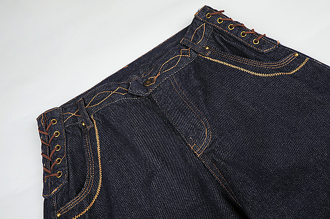 Relaxed-fit baggy jeans shown from the front