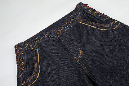 Relaxed-fit baggy jeans shown from the front