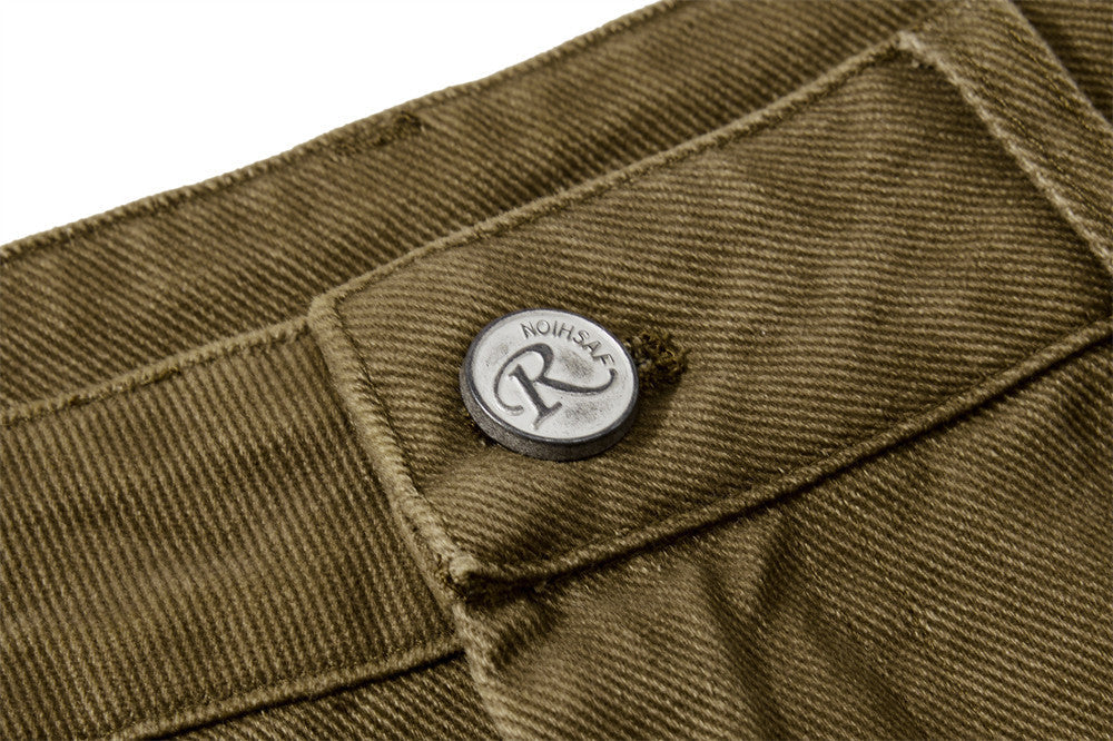 Full-length view of relaxed cargo trousers for everyday wear