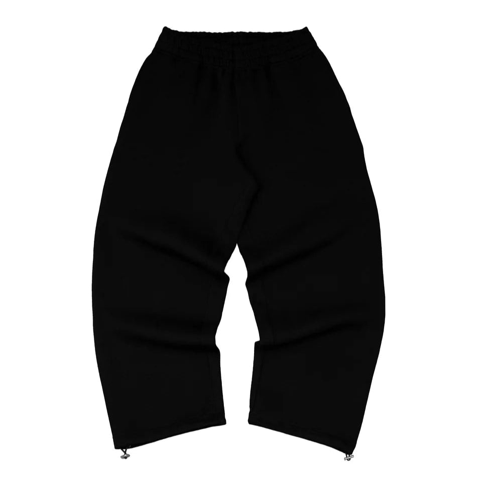 Cotton Blend Hoodie And Joggers Tracksuit Black And Grey