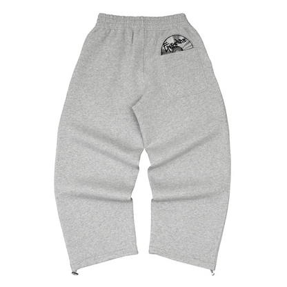 Cotton Blend Hoodie And Joggers Tracksuit Black And Grey