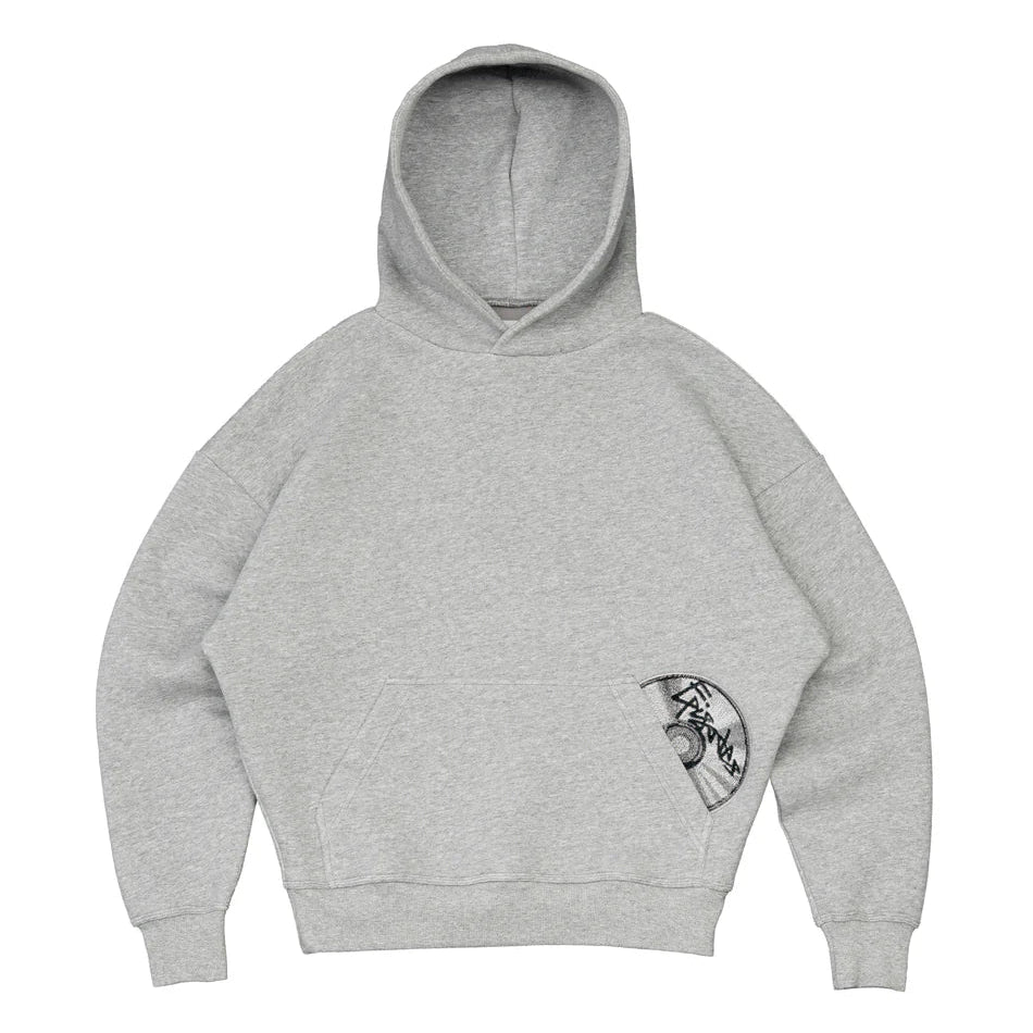 Cotton Blend Hoodie And Joggers Tracksuit Black And Grey