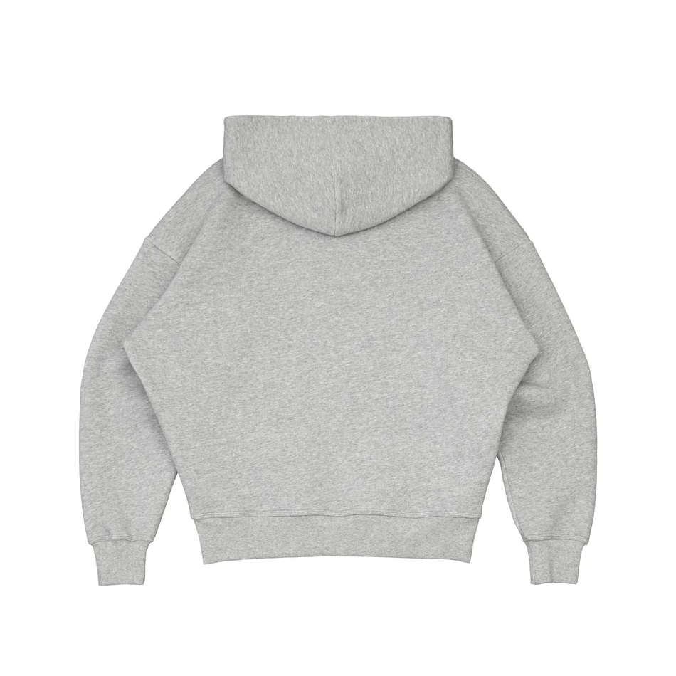 Cotton Blend Hoodie And Joggers Tracksuit Black And Grey