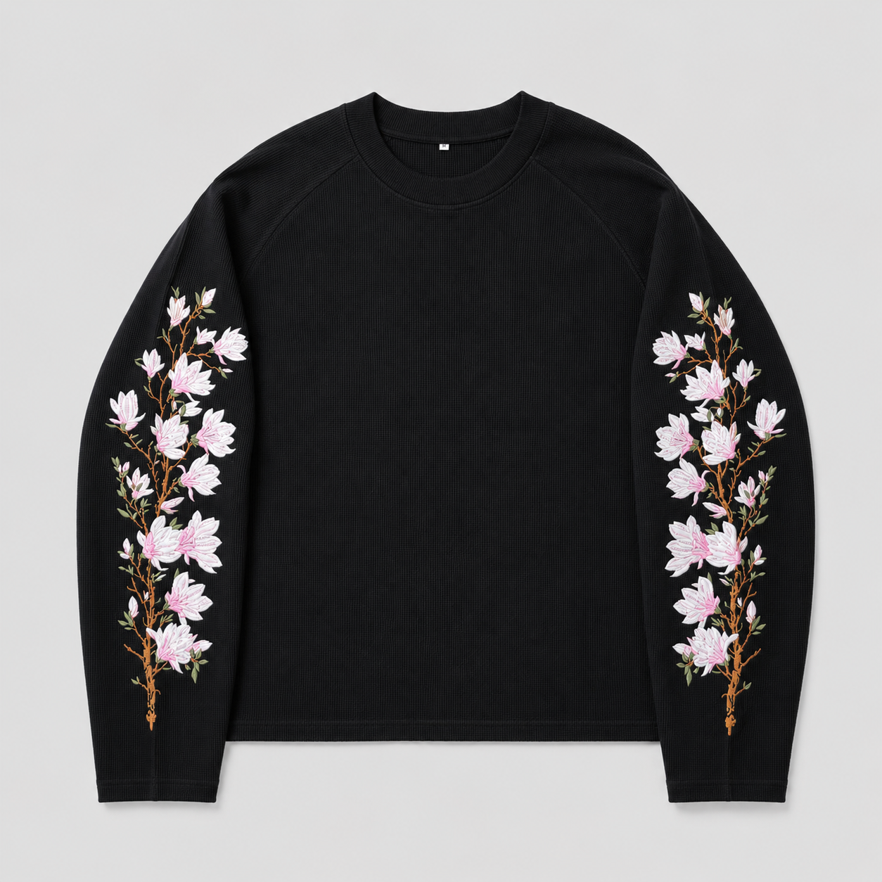 Embroidered Pink Blossom Longsleeve Top
