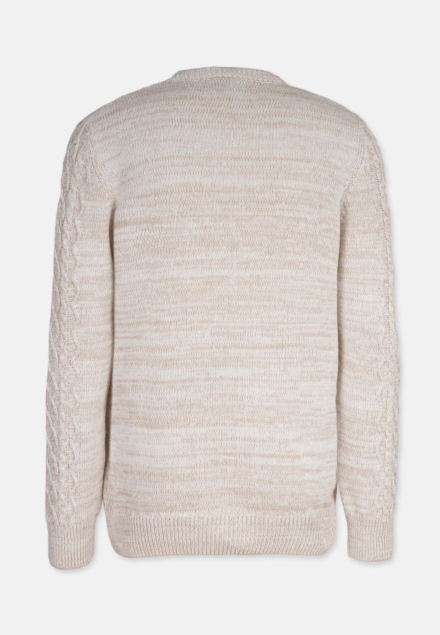 Organic Cotton Cable Knit Sweater Beige