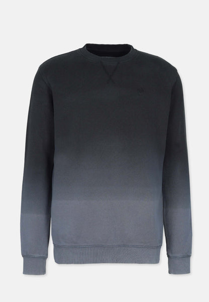 Organic Cotton Dip Dye Sweatshirt Black