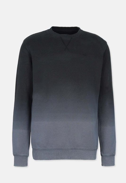Organic Cotton Dip Dye Sweatshirt Black