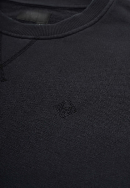 Revelse™ Organic Cotton Dip Dye Sweatshirt Black