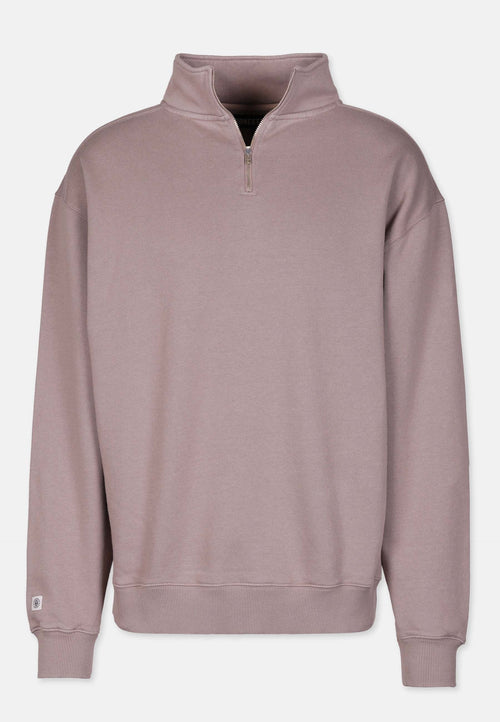 Revelse™ Organic Cotton Quarter Zip Sweatshirt Mud