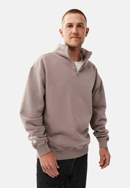 Revelse™ Organic Cotton Quarter Zip Sweatshirt Mud