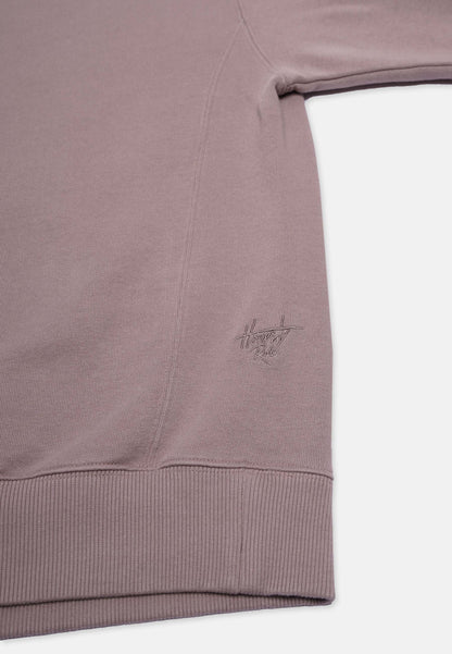 Organic Cotton Quarter Zip Sweatshirt Mud