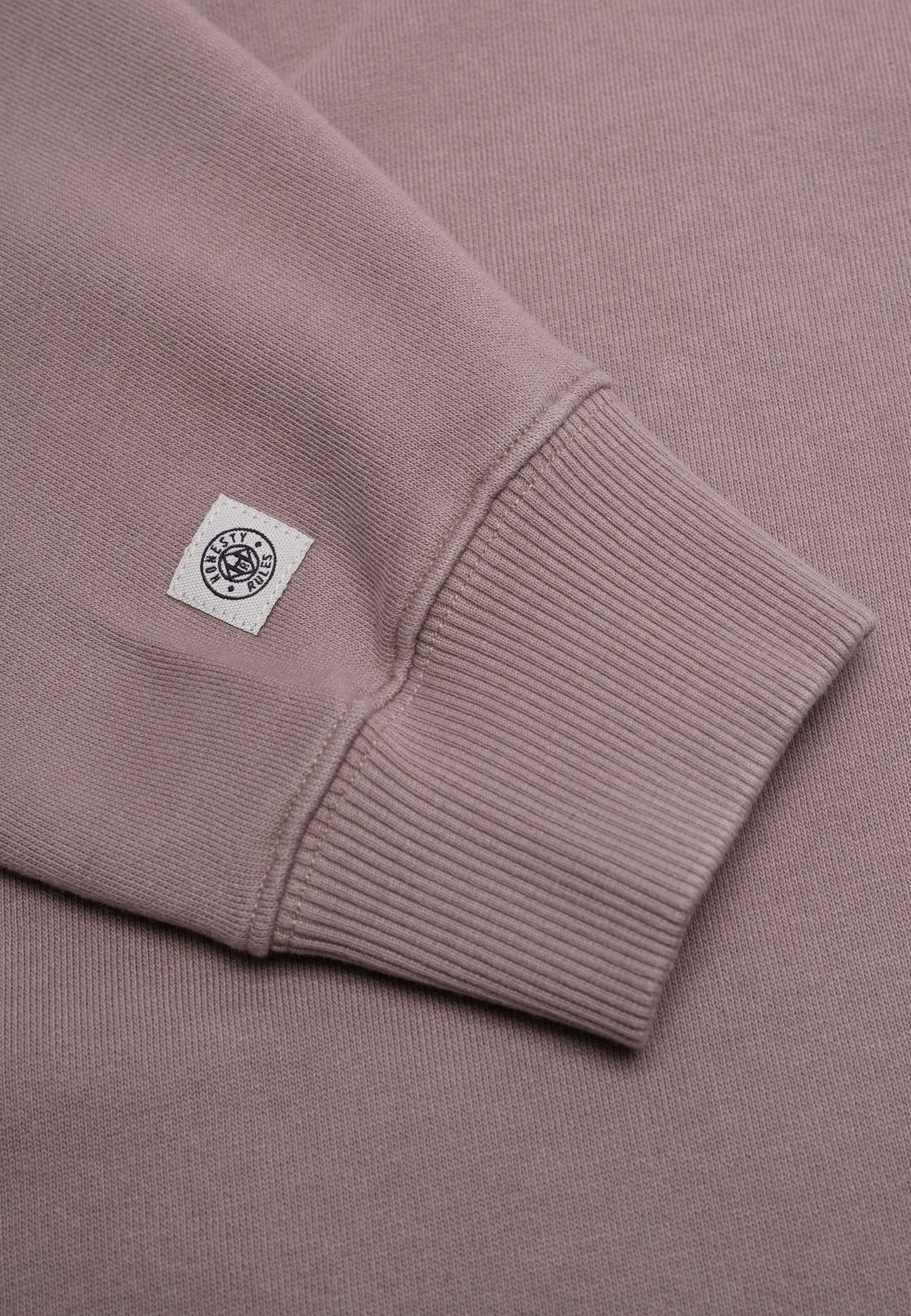 Organic Cotton Quarter Zip Sweatshirt Mud
