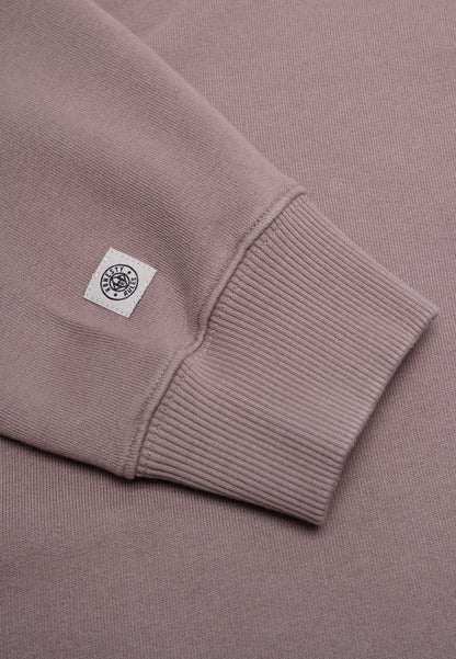 Organic Cotton Quarter Zip Sweatshirt Mud