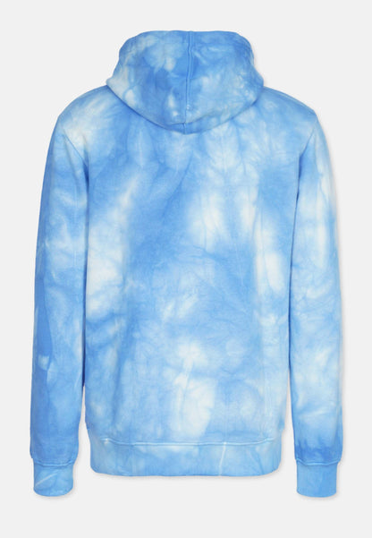 Organic Cotton Tie Dye Hooded Sweatshirt Blue