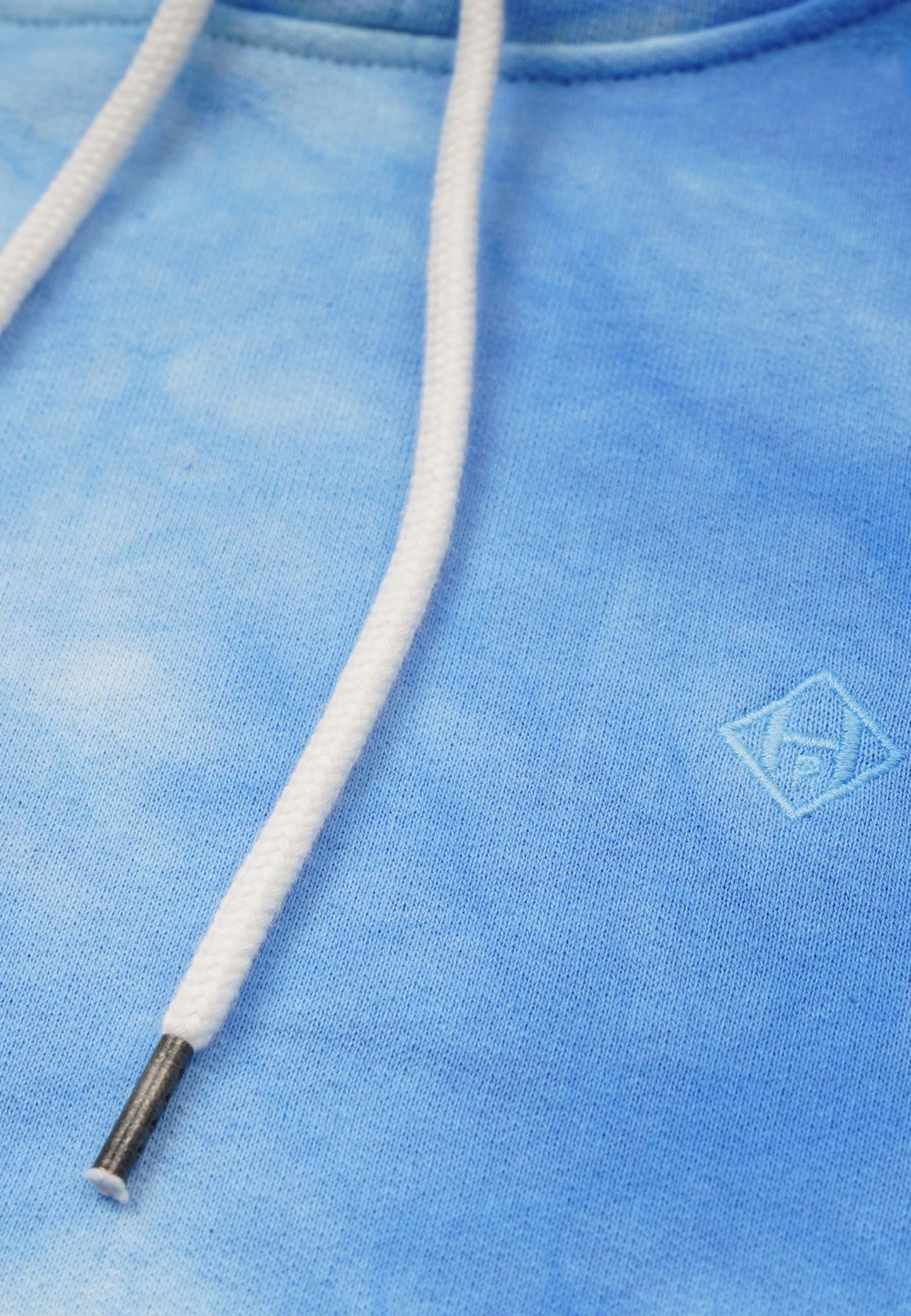 Organic Cotton Tie Dye Hooded Sweatshirt Blue