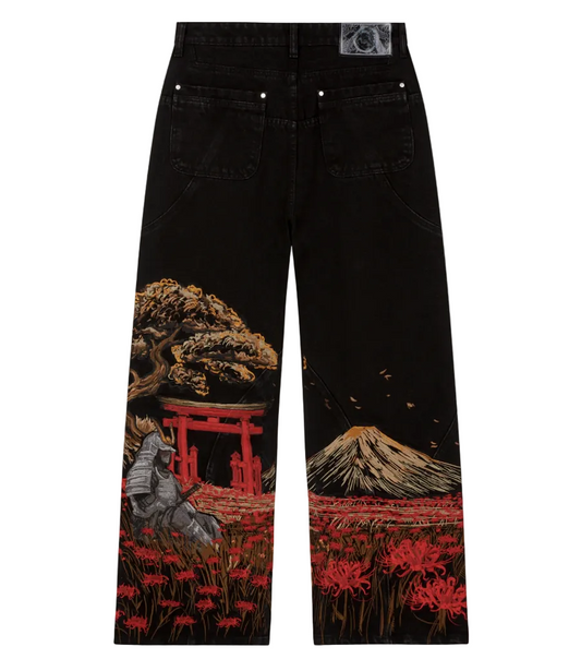 Revelse™ Relaxed Fit Baggy Black Denim Jeans