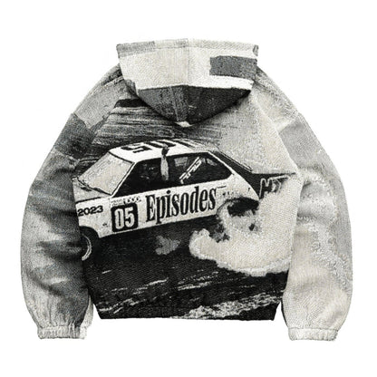 Tapestry Zip-Up Hoodie