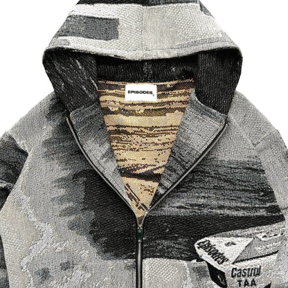 Tapestry Zip-Up Hoodie
