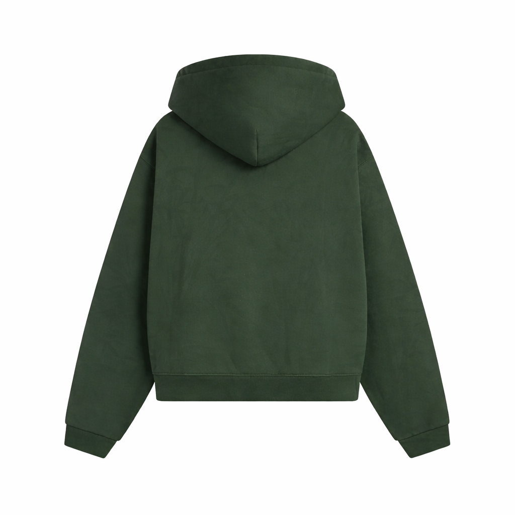 Zip-Up Jacket Tiger Print Green