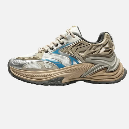 Streetwear trainers highlighting their sturdy sole