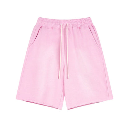 Acid Wash Cotton Shorts