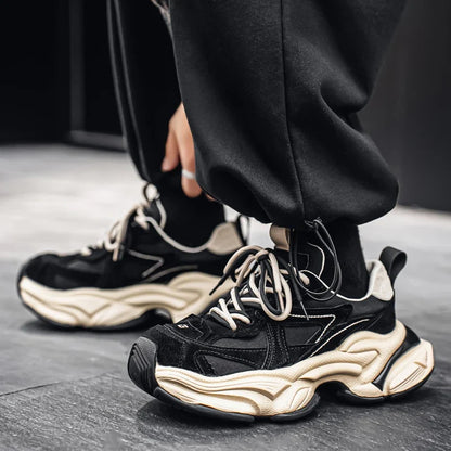Front view of versatile height increasing sneakers