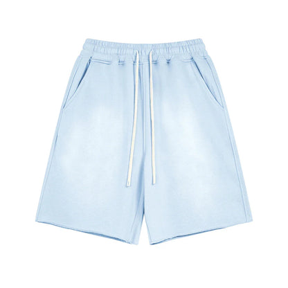 Acid Wash Cotton Shorts