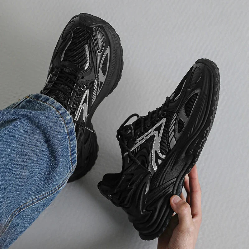 Pair of chunky trainers shown from the side