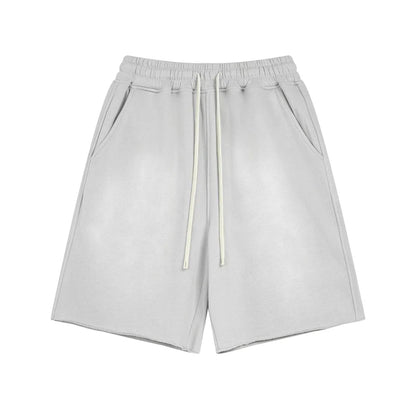 Acid Wash Cotton Shorts