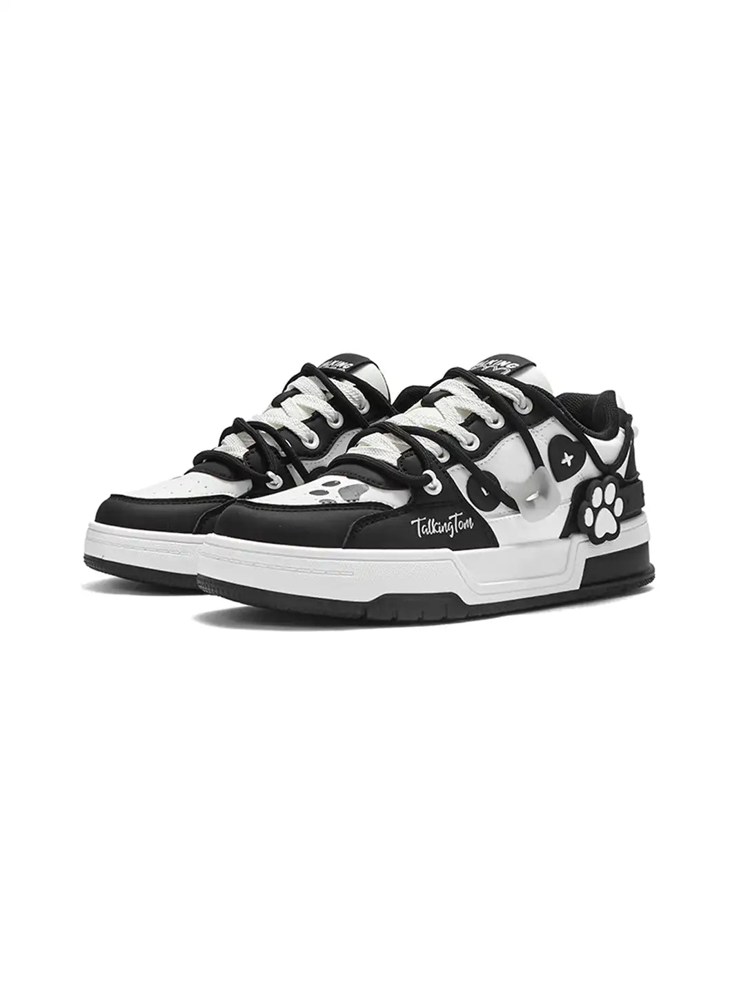 Side view showing the low-top shape of the sporty sneakers