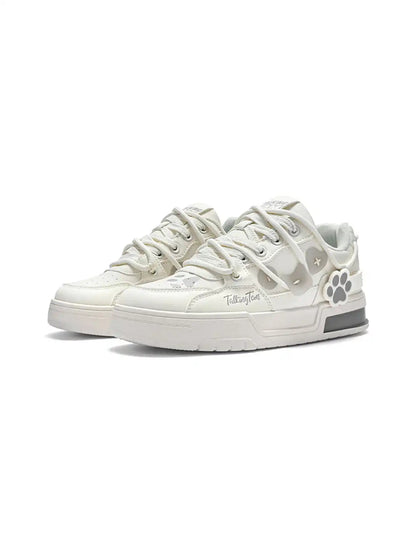 Paw Appliqué Low-Top Sporty Sneakers