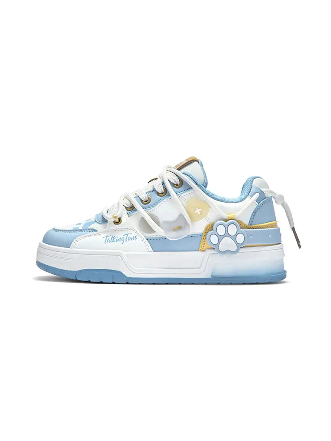 Casual paw appliqué sneakers suitable for everyday outfits