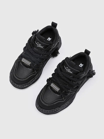 Side profile highlighting the chunky sneaker silhouette